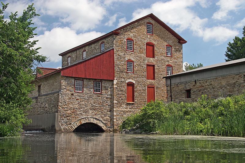 The always picturesque Old Stone Mill. Photo by Ken W. Watson of the Delta Mill Society